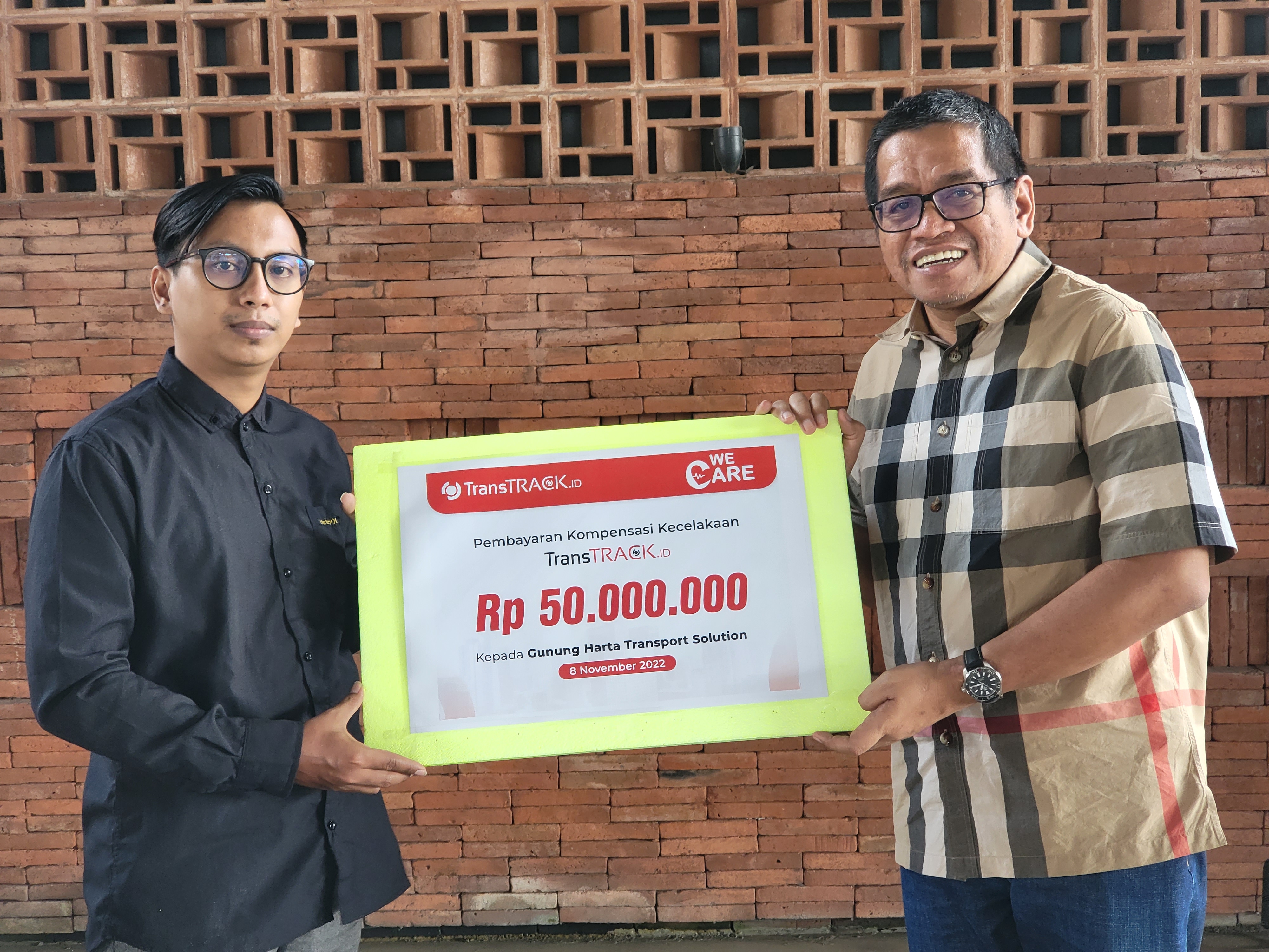 Pemberian Kompensasi Kecelakaan kepada PT Gunung Harta Transport Solutions (PO Gunung Harta)